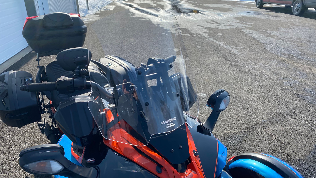 Upgrade Adjustable Windshield For Can-Am Ryker 600/900 2019-2023 – Enlarged Clear View
