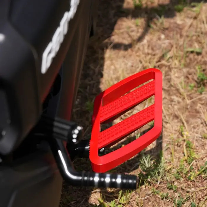 Show Chrome Adjustable Foot Boards For Can-Am Ryker – Satin Black Cast Aluminum, 4”x4”, High-Density Rubber | 2019+ Models