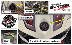 RT 2010-2019 - Emblem Set For Spyder (5 PCS) - Color Options RT 2010-2019 - Emblem Set For Spyder (5 PCS) - Color Options