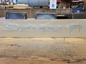 Chromed "Semper Fi" Polyurethane Letters Chromed "Semper Fi" Polyurethane Letters