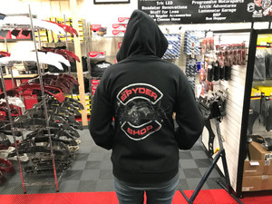 Zip Hoody "The Spyder Shop" - Black Zip Hoody "The Spyder Shop" - Black