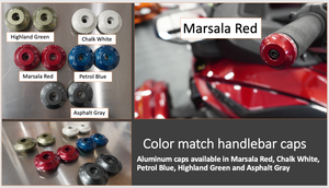 Handlebar Caps - Aluminium - Color Match (Set of 2) Will NOT Fit 2024 - 8 Colors Option Handlebar Caps - Aluminium - Color Match (Set of 2) Will NOT Fit 2024 - 8 Colors Option