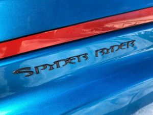 Set of 2 - Carbon Fibre "Spyder Ryder" Urethane MEDIUM Letters Set of 2 - Carbon Fibre "Spyder Ryder" Urethane MEDIUM Letters