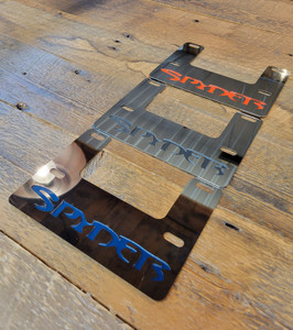 License Plate Frame Spyder - Chrome With Color Match Options License Plate Frame Spyder - Chrome With Color Match Options