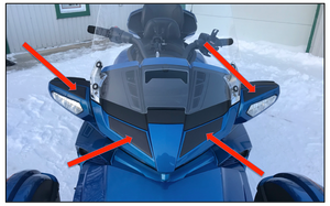 F3T/LTD 2016-2023 Carbon Black Mirror - Upper Front Trims #702BK - Domed Polyurethane (4pcs) F3T/LTD 2016-2023 Carbon Black Mirror - Upper Front Trims #702BK - Domed Polyurethane (4pcs)