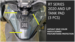 RT 2020 and up - Asphalt Gray Tank pad protection (3 pcs) RT 2020 and up - Asphalt Gray Tank pad protection (3 pcs)