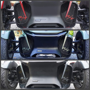 RT 2020 and up - Front Grills - 2 RT Logos - Glossy Black With Colors Match Letters RT 2020 and up - Front Grills - 2 RT Logos - Glossy Black With Colors Match Letters