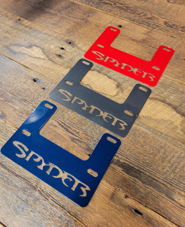License Plate Frame  Spyder - Color Match - Color Options