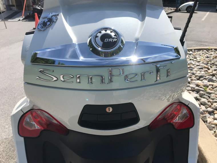 Chromed "Semper Fi" Polyurethane Letters