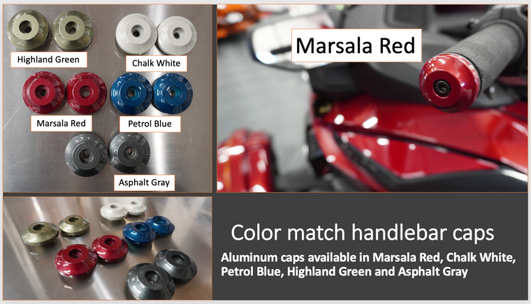 Handlebar Caps - Aluminium - Color Match (Set of 2) 