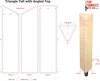 Triangle Tall with angled top tap handle