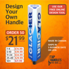 Design Your Own tap handle (Wedge tall with bevel)