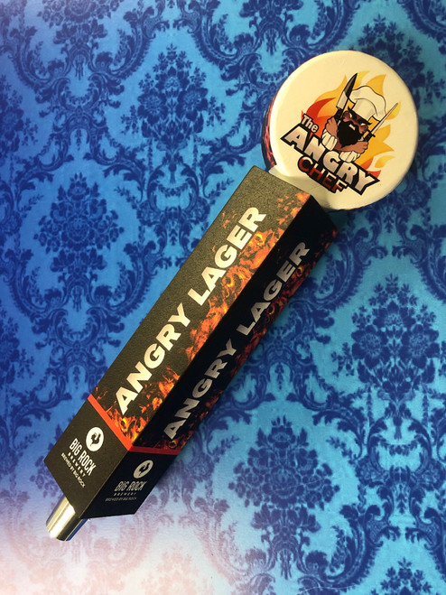 Big Rock angry lager beer tap handle - Calgary Alberta Canada