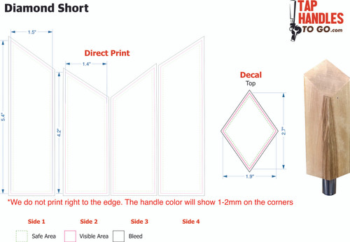 Diamond Short tap handle