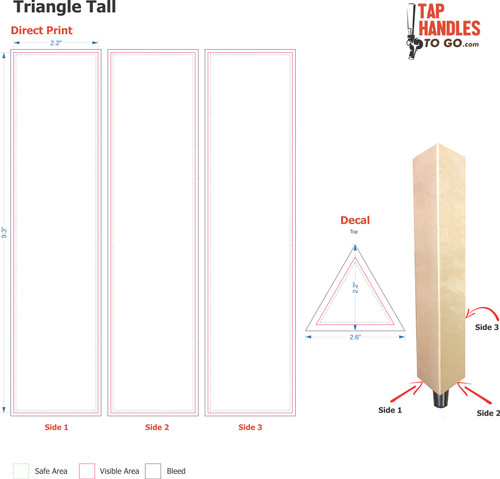 Triangle Tall tap handle