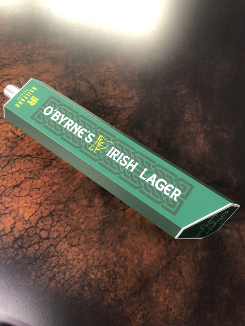 Railyard brewing - O'byrnes irish lager beer tap handle - Calgary Alberta