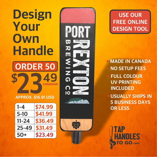 Design Your Own tap handle (slab)