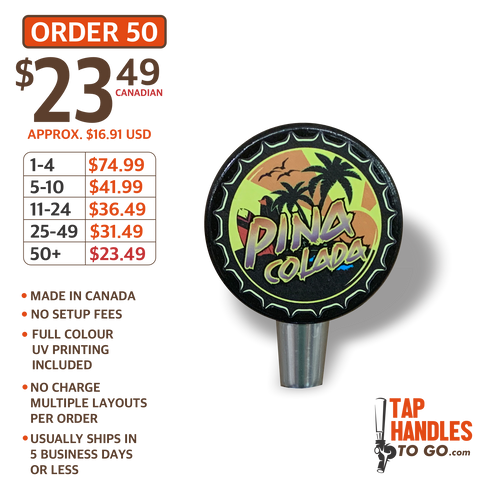 Round short tap handle