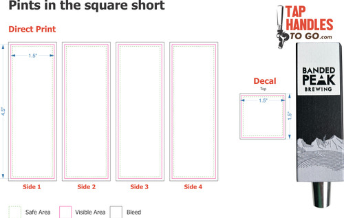 Design Your Own tap handle (Pints Short)