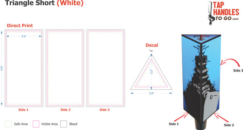 Design Your Own tap handle (Triangle short)