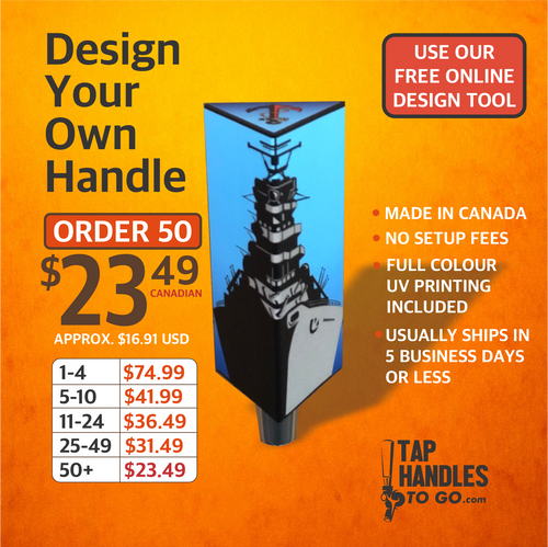 Design Your Own tap handle (Triangle short)