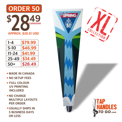 Trapper XL tap handle Laser cut XL tap Beer tap hanlde