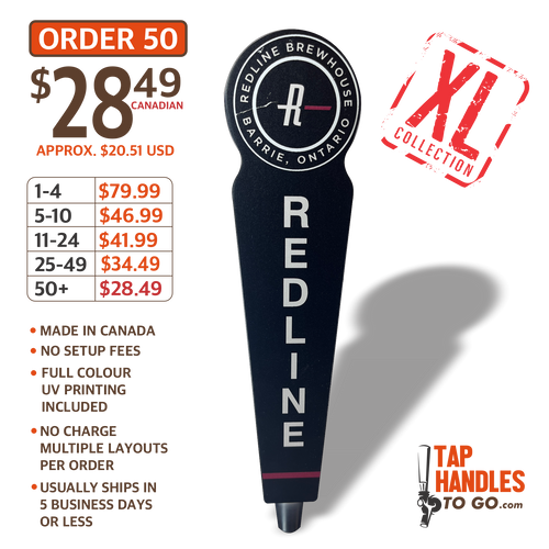 Hop Head Xl laser cut beer tap handle Full color