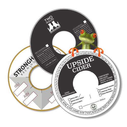 custom keg collars, printed in Canada