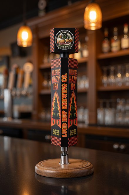 Wedge twist tall tap handle