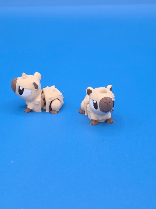mini articulated capybara, all minis range from 3/4" to 2" long and colors can vary on some creatures. Check out the habitats to mix and match your favorite animals!!! **Warning: choking hazard- small parts- not suitable for children under 3 years old**