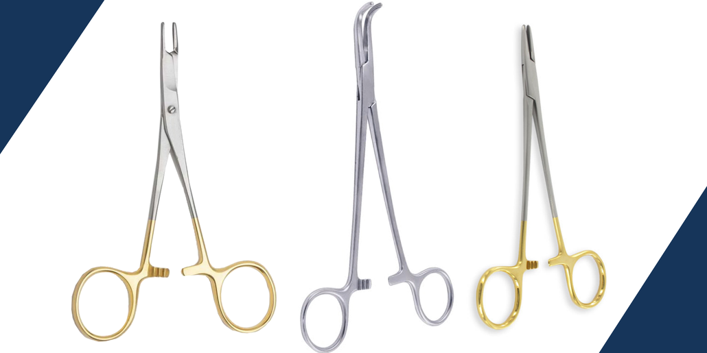 Difference between a needle holder and a hemostat?