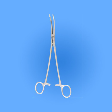 Surgical Pean Hysterectomy Forceps, with Horizontal Serrations, Curved, SPGO-305