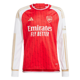 RICE #41 Arsenal 23/24 Men's Home Long Sleeve Shirt - PL Font
