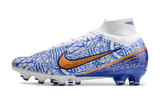 Nike Air Zoom Mercurial Superfly 9 Elite AG Football Boots - Blue/White