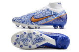 Nike Air Zoom Mercurial Superfly 9 Elite AG Football Boots - Blue/White