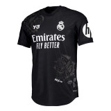 Real Madrid Y-3 23/24 Kid's Goalkeeper Black Shirt and Shorts