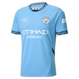 DE BRUYNE #17 Manchester City 24/25 Stadium Men's Home Shirt - Man City Font