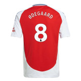 ØDEGAARD #8 Arsenal 24/25 Kid's Home Shirt and Shorts - PL Font