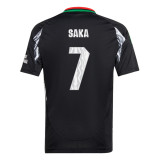SAKA #7 Arsenal 24/25 Kid's Away Shirt and Shorts - Arsenal Font