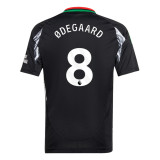 ØDEGAARD #8 Arsenal 24/25 Kid's Away Shirt and Shorts - PL Font