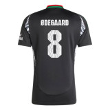 ØDEGAARD #8 Arsenal 24/25 Stadium Men's Away Shirt - Arsenal Font