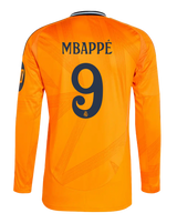 MBAPPÉ #9 Real Madrid 24/25 Men's Away Long Sleeve Shirt