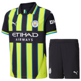 FODEN #47 Manchester City 24/25 Kid's Away Shirt and Shorts - PL Font