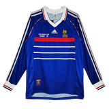 France 1998 Men's Home Retro Long Sleeve Shirt
