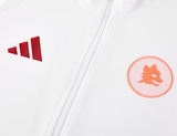 AS Roma 24/25 Men's White Long Zip Jacket