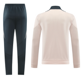 Real Madrid 24/25 Men's Beige Long Zip Jacket