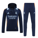 Real Madrid 24/25 Men's Navy Hoodie Tracksuit
