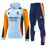 Real Madrid 24/25 Men's Light Blue Hoodie Tracksuit