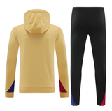 Barcelona 24/25 Men's Beige Hoodie Tracksuit