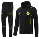 Borussia Dortmund 24/25 Men's Black Long Zip Hoodie
